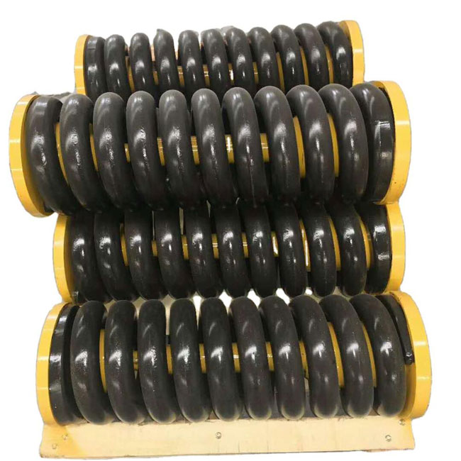 挖機(jī)推土機(jī)挖掘機(jī)履帶調(diào)節(jié)器 彈簧張緊輪裝置與反沖彈簧總成